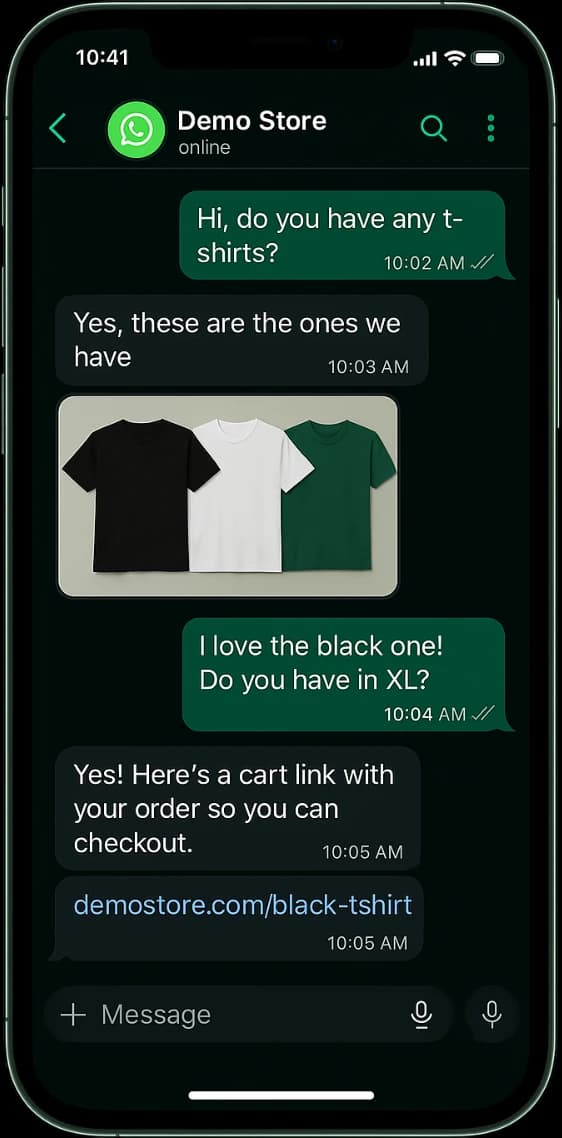 Tuta chat on phone screen